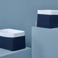 Muslin dark blue anchors