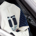 Muslin dark blue anchors
