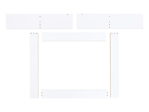 Wickelaufsatz weiß passend für 160 cm breite HEMNES Kommode mit Blende gerade Ausführung