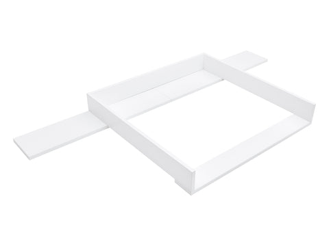 Wickelaufsatz weiß passend für 160 cm breite HEMNES Kommode mit Blende gerade Ausführung