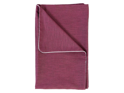 Babydecke Leinen magenta dunkel