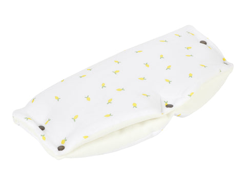 Klapvogn muff muslin gule citroner