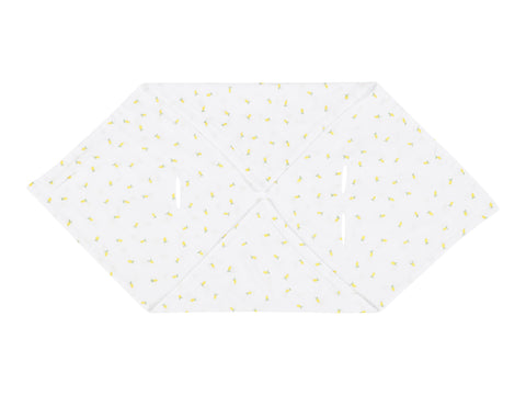 Couverture pour siège auto bébé hiver mousseline jaune citrons