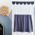 Muslin gold dots on Gray