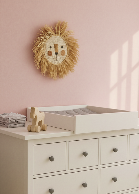 White changing attachment for cross-changing suitable for wide and narrow HEMNES dresser