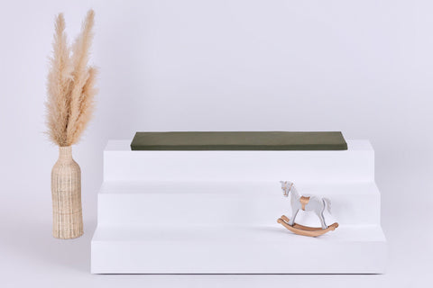 Sitzauflage für Ikea TROFAST Doppelkrepp Grün Herbstgrün