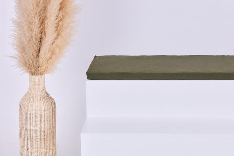 Sitzauflage für Ikea TROFAST Doppelkrepp Grün Herbstgrün