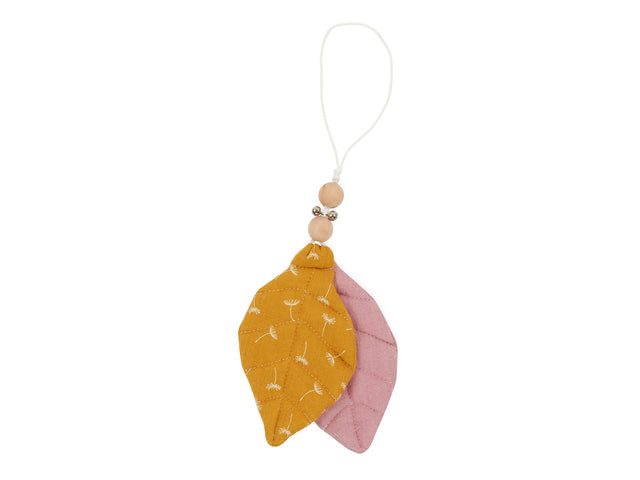 Pendant muslin yellow dandelion muslin pink
