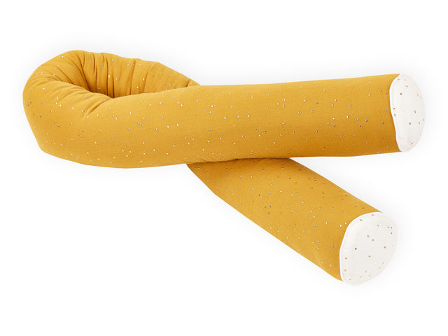 Changing table border muslin gold dots on yellow