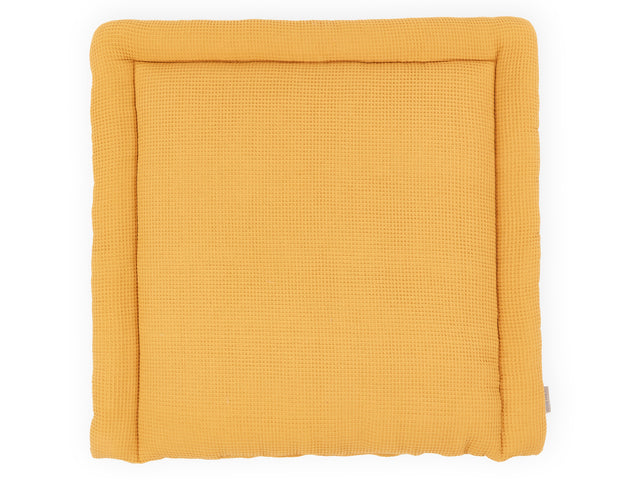 Changing mat waffle piqué mustard