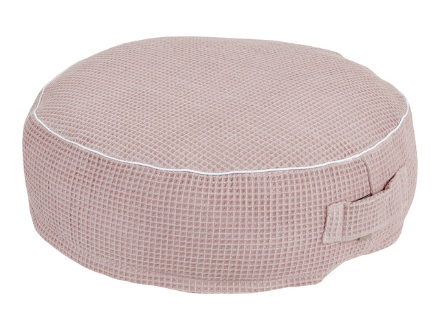 Pouf waffle piqué pink