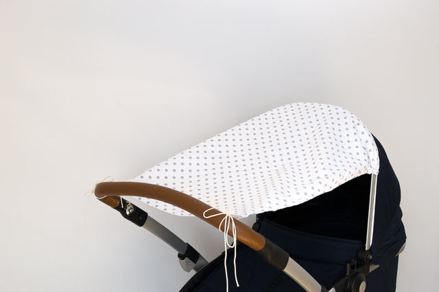 Awning gray dots on white