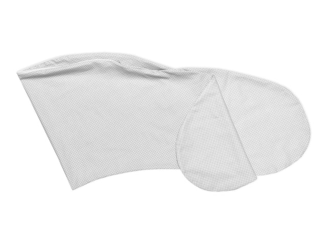 Nursing pillow cover checked grey