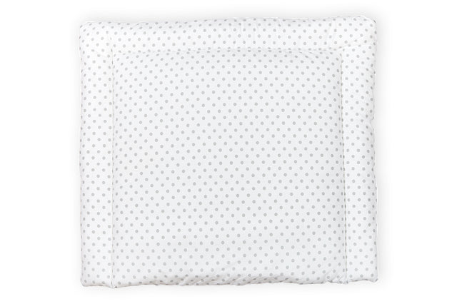 Matelas à langer pois gris sur blanc