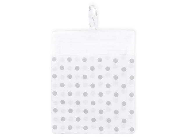 Washcloth gray dots on white