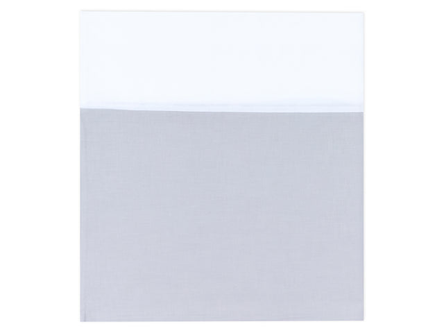 Linge d'allaitement uni blanc uni gris