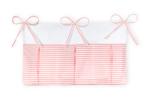 Betttasche Streifen rosa