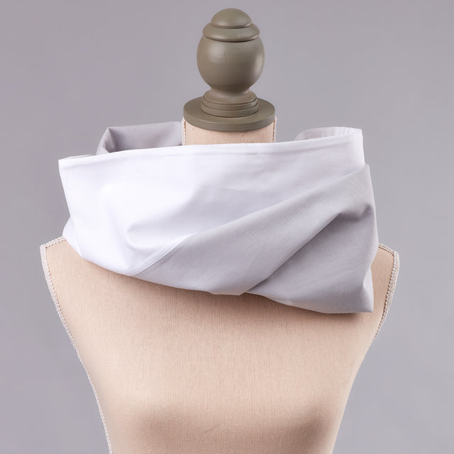 Linge d'allaitement uni blanc uni gris