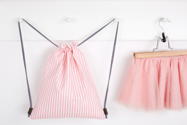 Sac à cordon rose