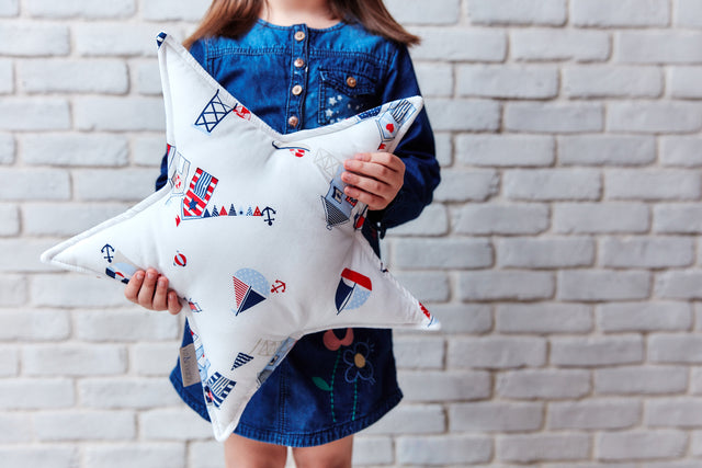 Star pillow beach cottage