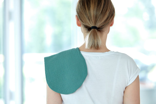 Burp Cloth Mousseline Bleu Nil