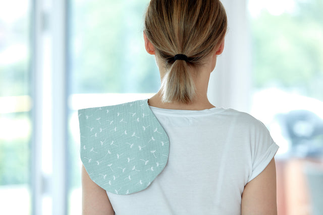 Burp chiffon mousseline menthe pissenlit