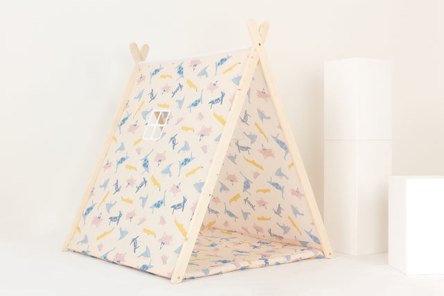Tente de jeu dinosaure de Zoe sur beige