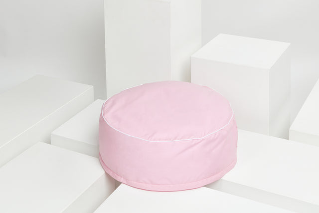 Pouf uni rose