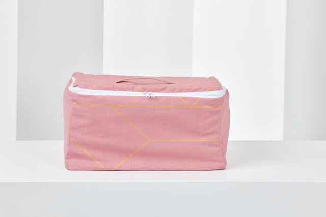 Tasses refermables lignes dorées sur rose