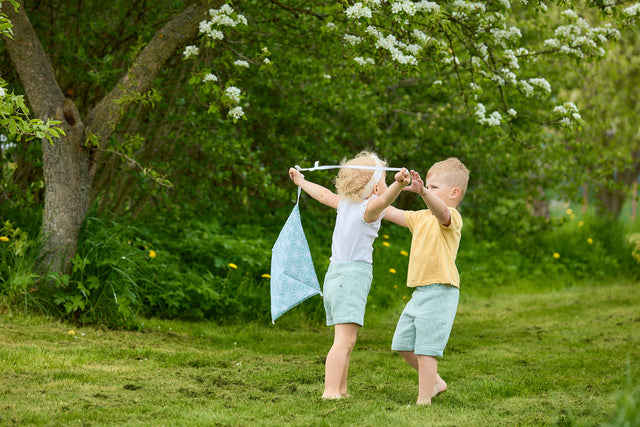 Shorts Niños Muselina Menta Dientes de león