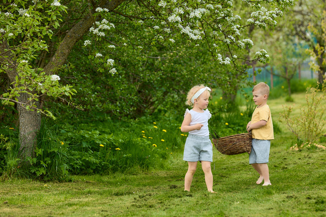 Boys shorts muslin gray dandelion