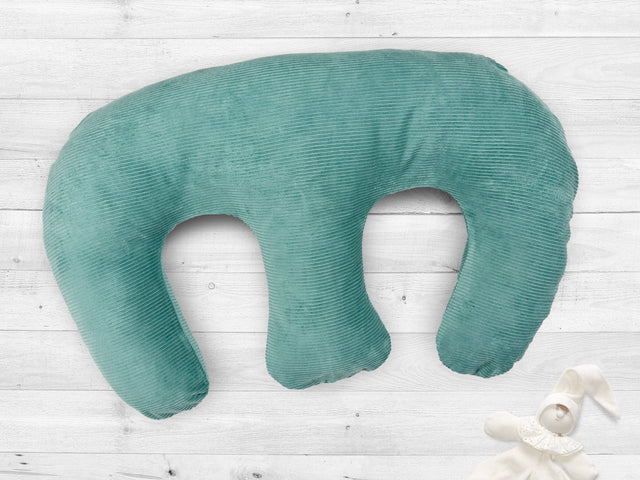 Almohada de lactancia para gemelos Cordón Ancho Menta