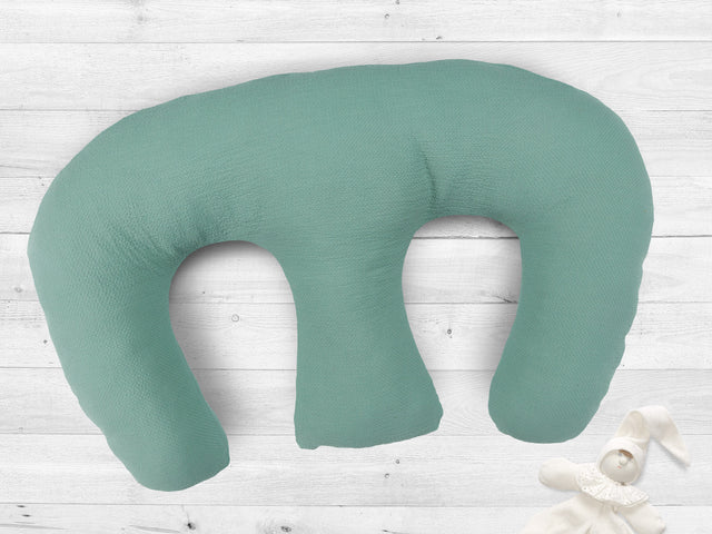 Nursing pillow for twins muslin pink