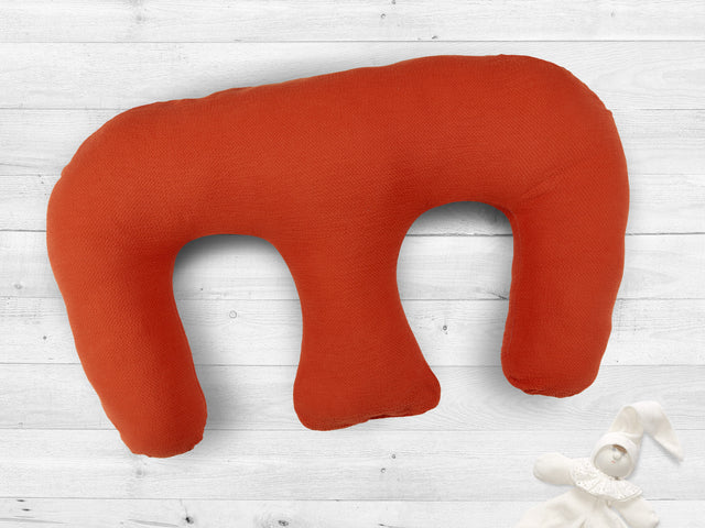 Nursing pillow for twins muslin pink