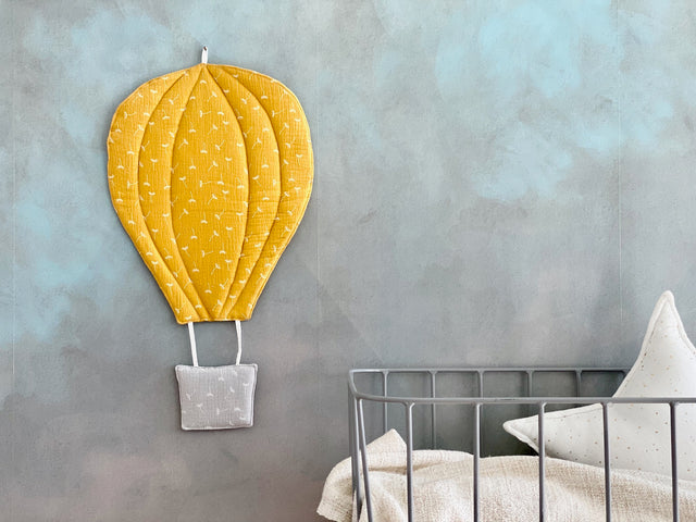 Balloon muslin yellow dandelions