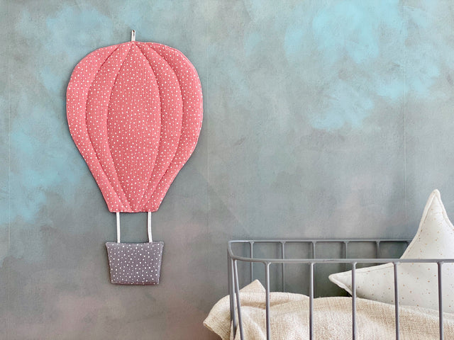 Balloon muslin pink dots