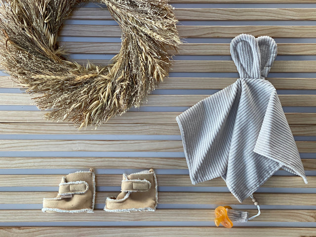 Schmusetuch Cord Breitcord Beige Taupe