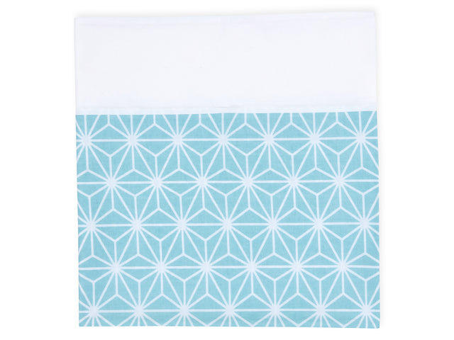 Paño de lactancia Diamante blanco sobre azul pastel