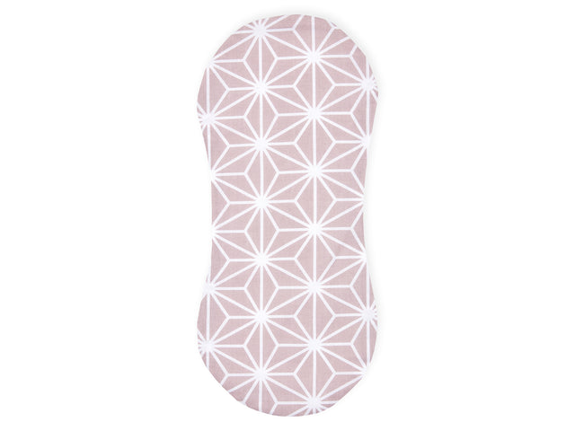 Burp Cloth Diamante blanco sobre rosa camafeo