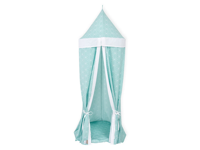 Hanging tent white thin diamonds on mint