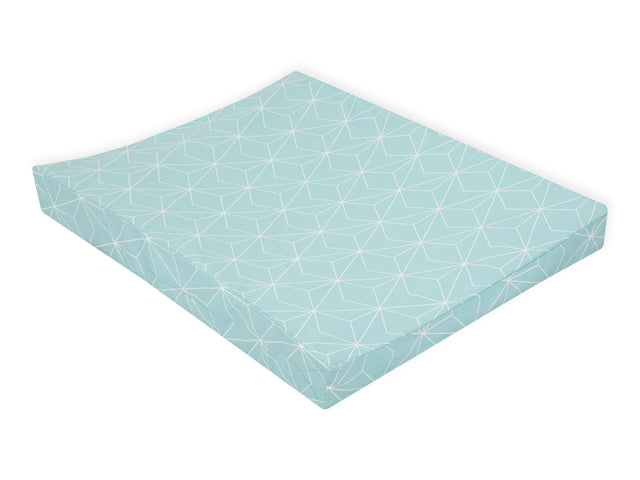 Cover for Wedge Wrap Pad White Thin Diamonds on Mint
