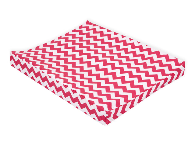 Funda para cambiador de cuña Chevron magenta