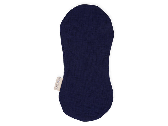 Burp mousseline bleu foncé