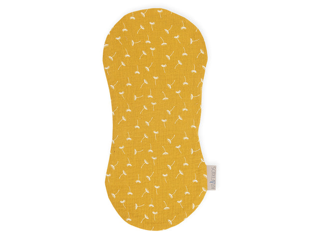Spucktuch Musselin gelb Pusteblumen