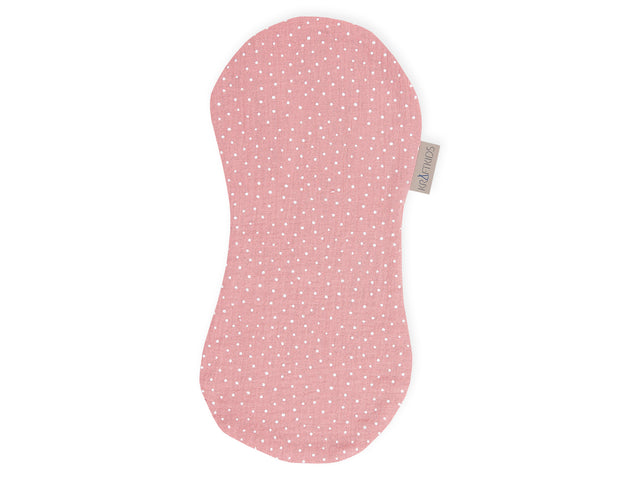 Burp cloth muslin pink dots