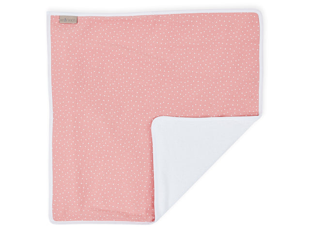 Wickelunterlage Musselin rosa Punkte