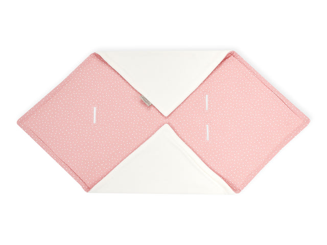 Blanket for baby carrier winter muslin pink dots