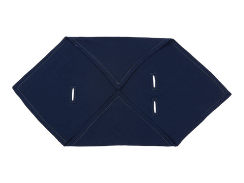 Couverture bébé pour siège bébé mousseline d'été bleu foncé
