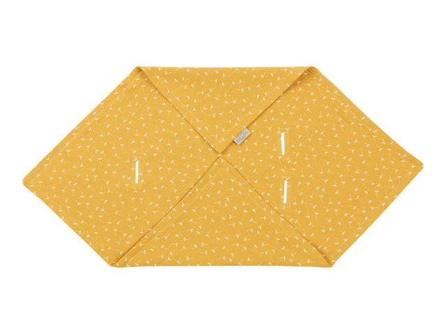 Baby blanket for baby carrier summer muslin yellow dandelions