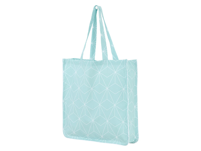 Tote bag white thin diamonds on mint